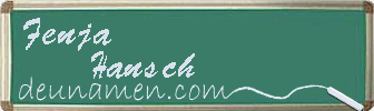 Fenja Hansch Visitenkarte